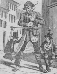 Vignetta satirica del Lunario "Stenterello" sul caro affitti