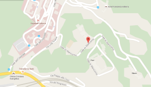 Mappa dell'ex manicomio di Volterra.  Fonte: google maps.