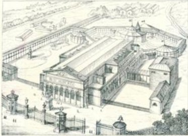 Stazione Leopolda sede della prima mostra nazionale. Pianta della mostra