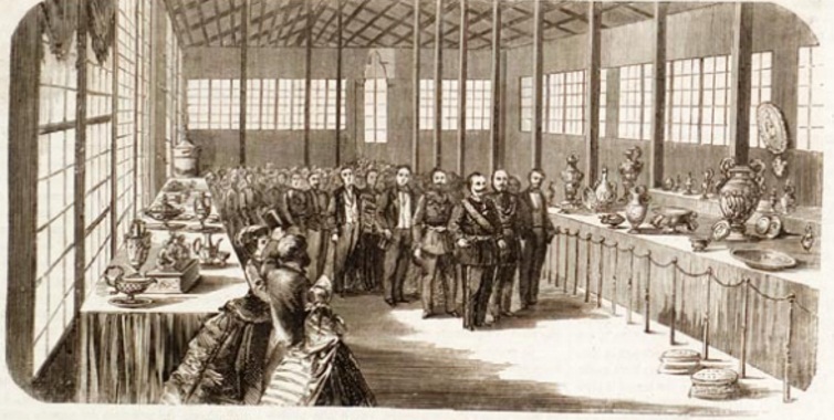 Il re visita i diversi padiglioni