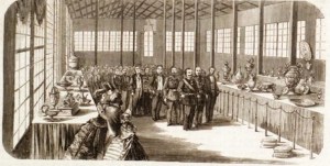 Il re visita i diversi padiglioni