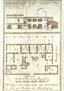 Morozzi disegno di una casa di montagna 