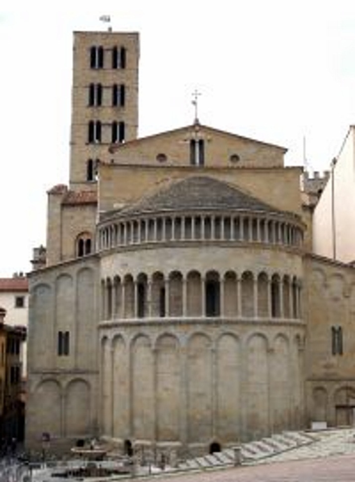 Arezzo Santa Maria della Pieve, l'abside