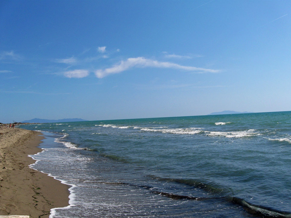 Litorale all'altezza di Principina a mare