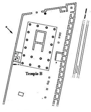 Disegno del tempio B