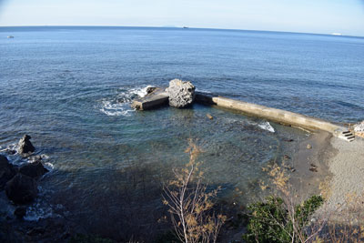 Porticciolo lungo la passeggiata a mare di Antignano